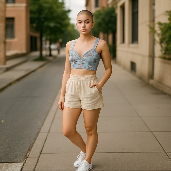 wild fable Tops - Wild Fable size L 90s inspired floral bralette vest